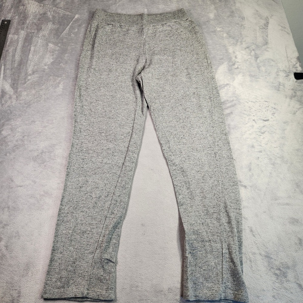 Renato Balestra Italian Wool Cashmere Blend Knit Lounge Pants Gray Large 14 L